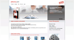 Desktop Screenshot of print.jobfactory.ch