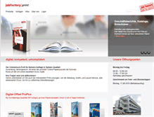 Tablet Screenshot of print.jobfactory.ch